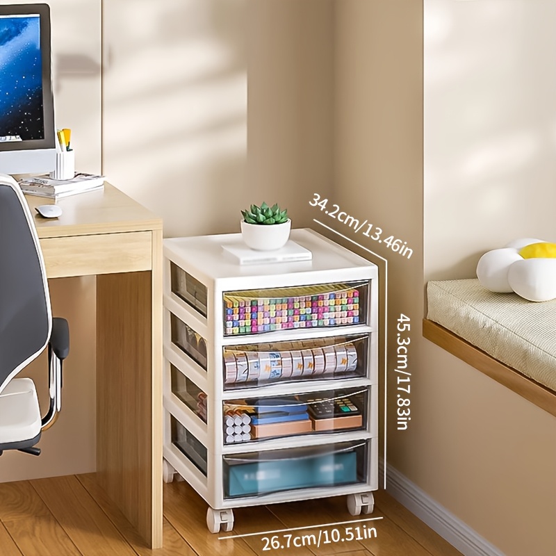 Stationery Office Supply Store - عربة تخزين متعددة الطبقات مع أدراج،