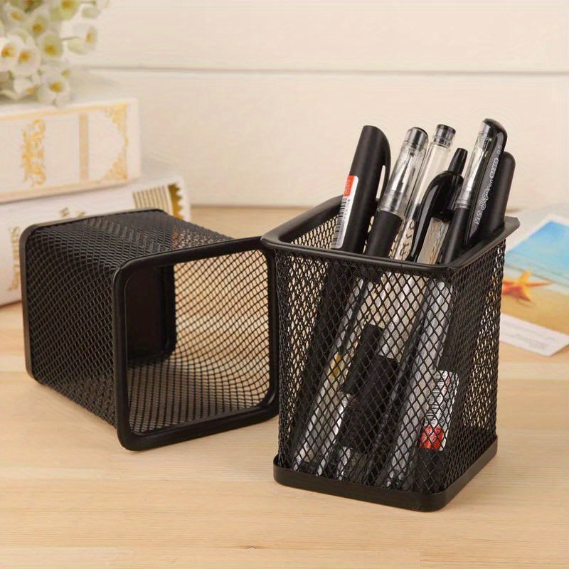 Stationery Office Supply Store - حامل أقلام شبكي ذو سعة كبيرة