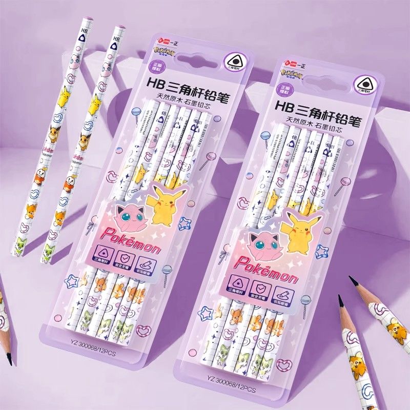 Office Stationery And Supply - أقلام رصاص خشبية ثلاثية الزوايا من