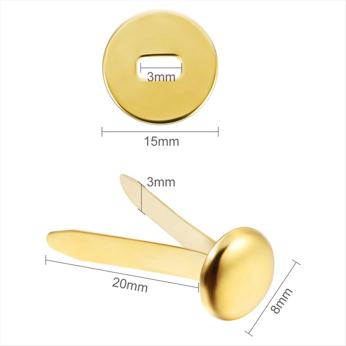 Paper Punch 3 Hole - A78I 300 قطعة من مشابك الورق