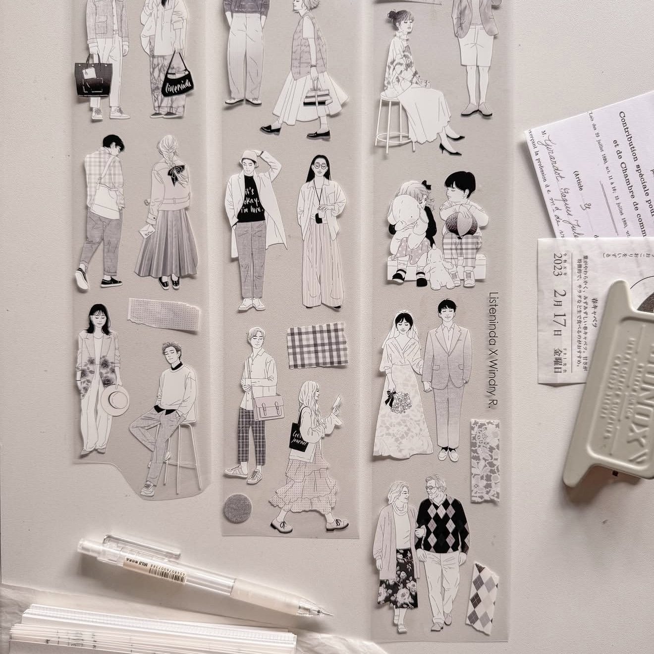 شريط لاصق PET مونوكلور مونو رو - مراجعة Washi Tape Set وسعره