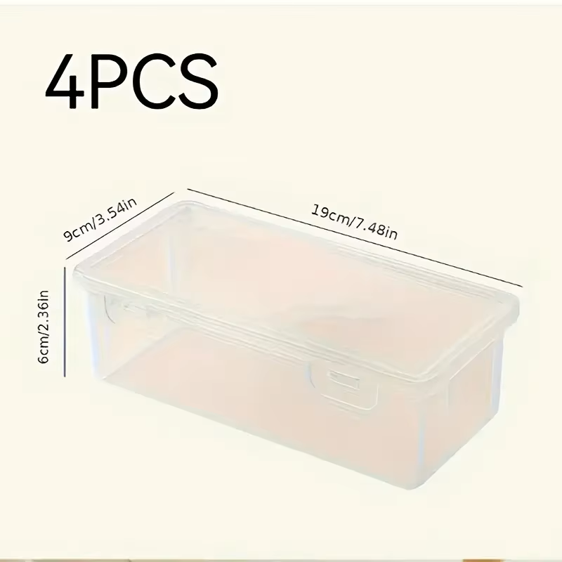 4 صناديق تخزين كبيرة شفافة من  - مراجعة Stationery Office Supply Store وسعره