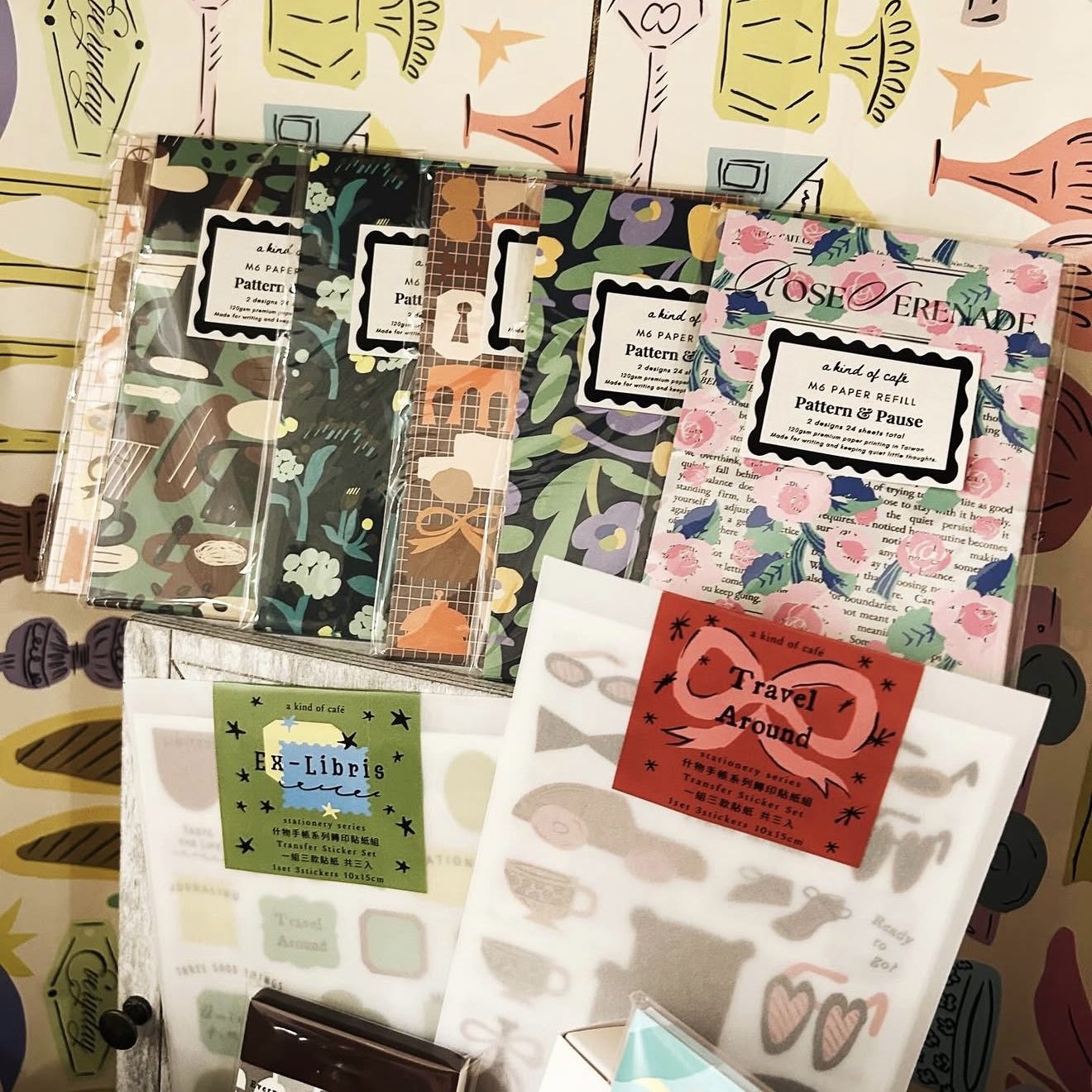 شريط واشي PET بتصميم كافيه ستو - مراجعة Washi Tape Set وسعره