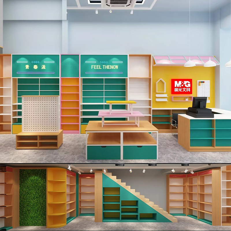 رفوف عرض مخصصة لمتاجر القرطاسي - مراجعة Stationery Office Supply Store وسعره