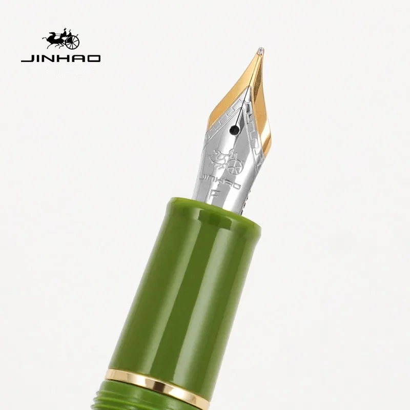 Jinhao 82 قلم حبر مشبك ذهبي EF - مراجعة Stationery Supplies Business وسعره