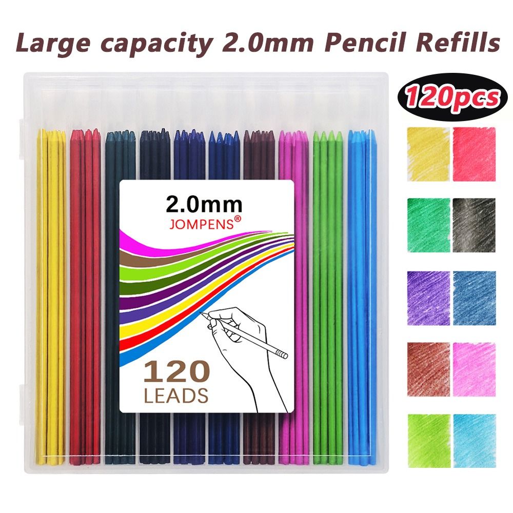 120 قطعة من أقلام الرصاص الميك - مراجعة Mechanical Pencil Lead وسعره