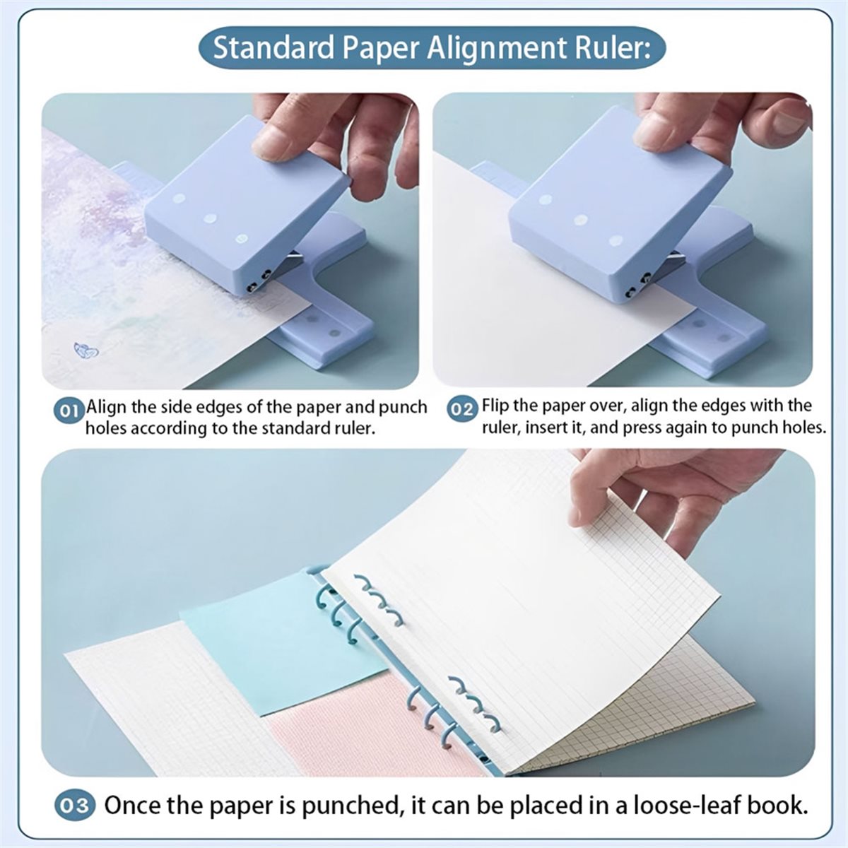 【قسيمة للمستخدمين الجدد!】مثقاب - مراجعة Paper Punch 3 Hole وسعره