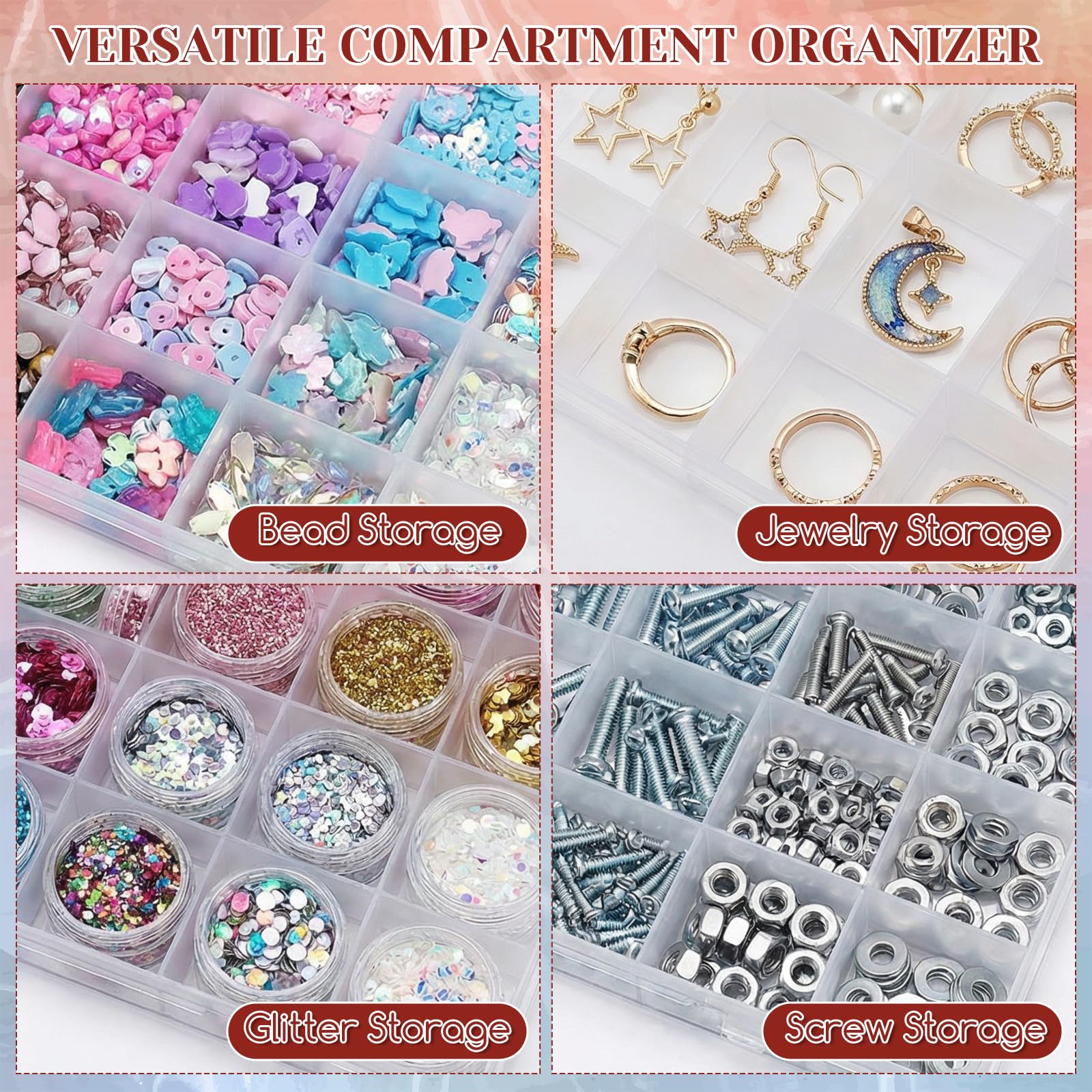 صندوق تنظيم بلاستيكي بـ 24 خان - مراجعة Washi Tape Set وسعره