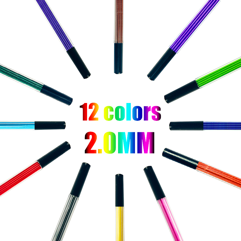 12 لون 2.0 مللي متر HB قابل لل - مراجعة Mechanical Pencil Lead وسعره